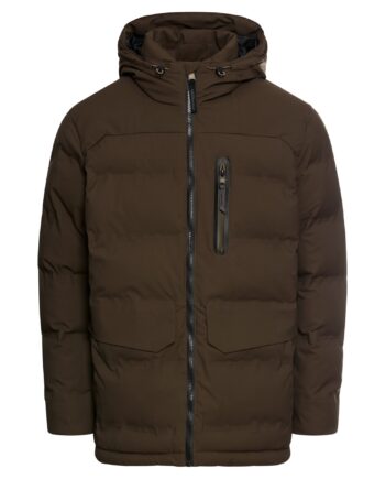 CAMEL ACTIVE Herren Steppjacke mit Kapuze wasserdicht burned yellow und brown