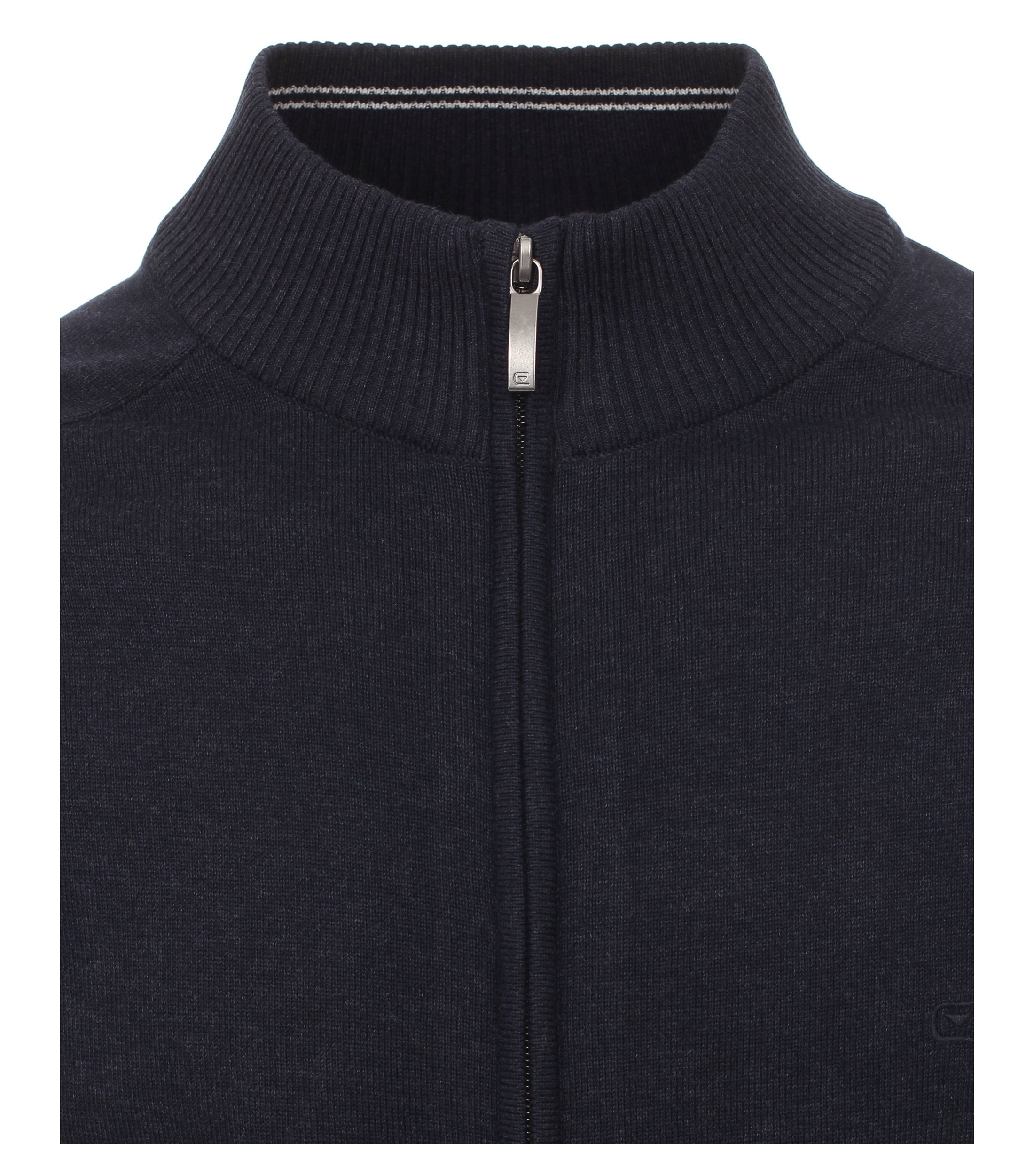 CASAMODA Herren Strickjacke mit Reißverschluss und Stehkragen