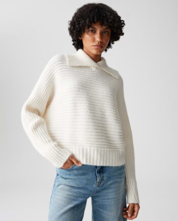 OPUS Damen Strick Purika in soft cream beige