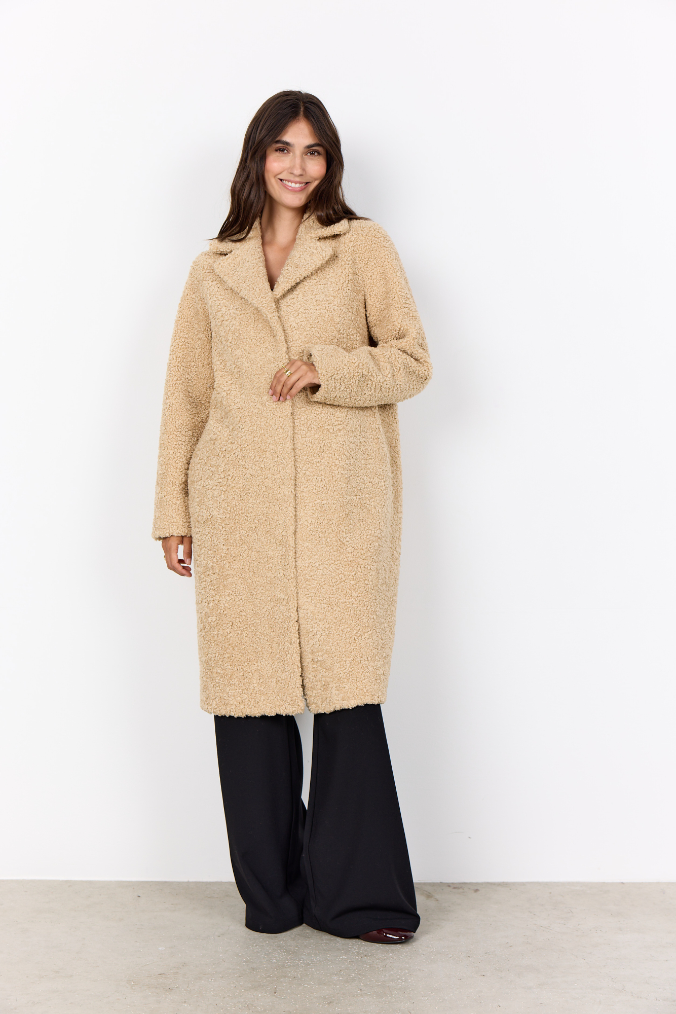 SOYACONCEPT Damenmantel in Blazerform in Teddy MUKITE