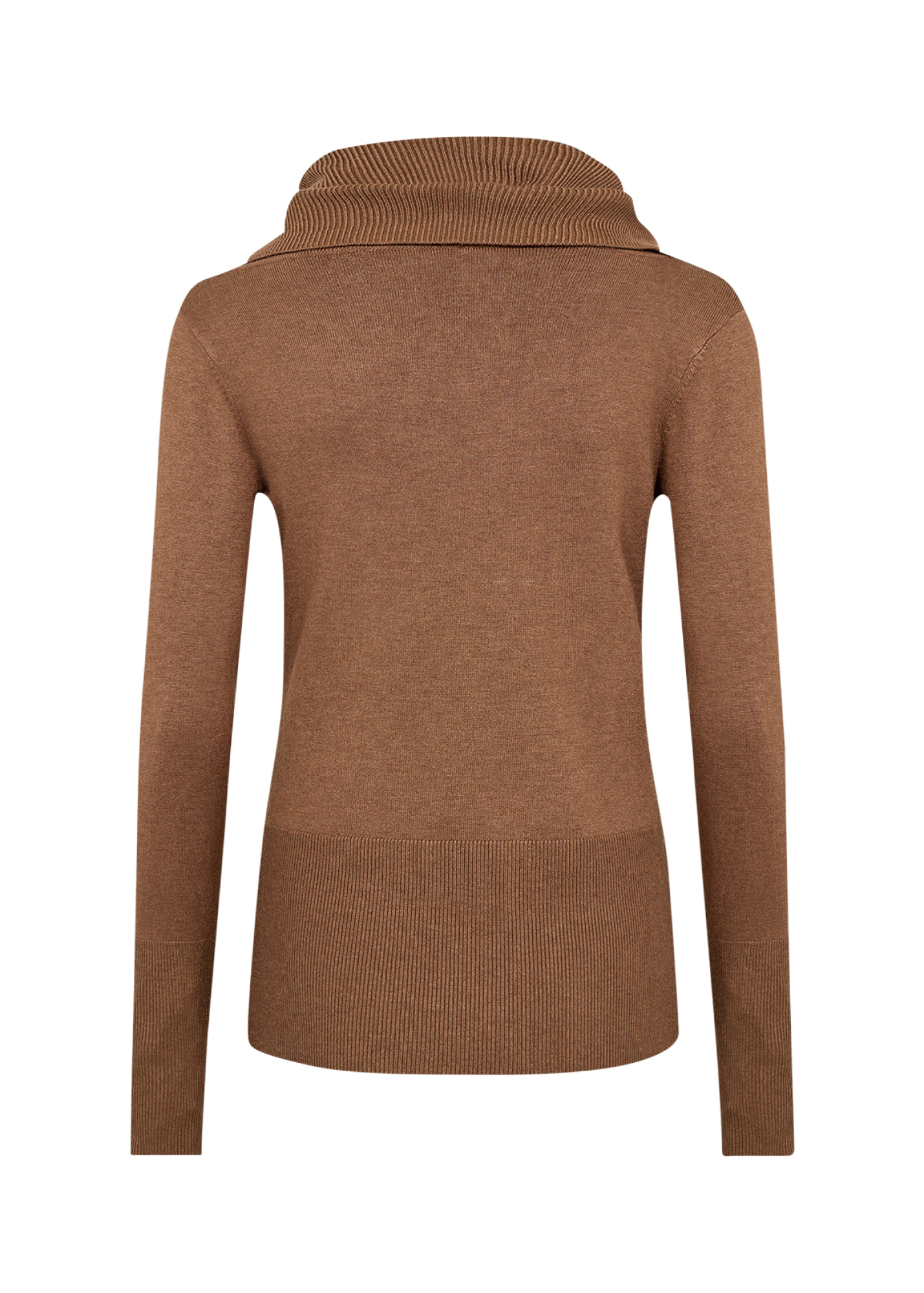 SOYACONCEPT Damen Rollkragenpullover Dollie Toffee Melange