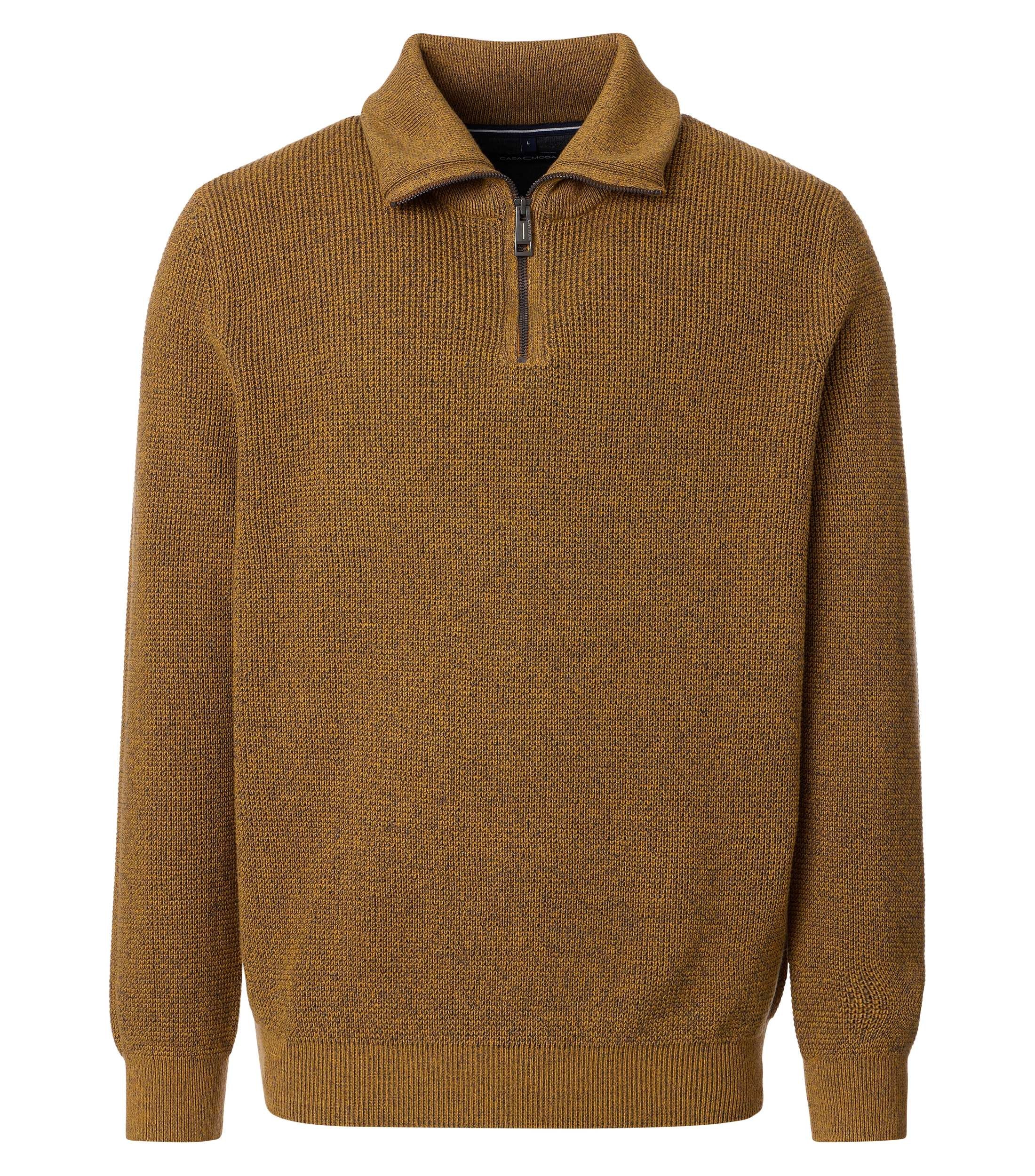 CASAMODA Herren Strick-Troyer – mit Strukturmuster