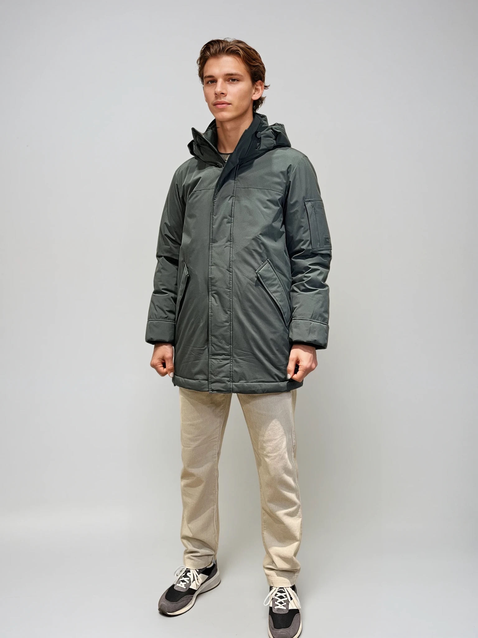 MARC O’POLO Herren Outdoor-Parka in Mangrove Green mit REPREVE®-Wattierung