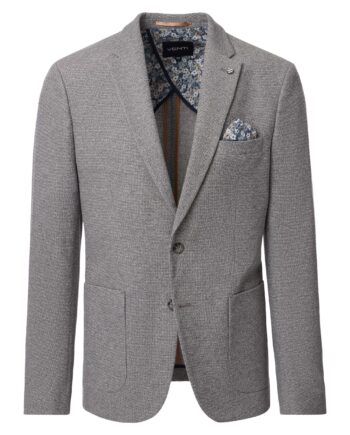 VENTI Herren Sakko Stretch in silbergrau