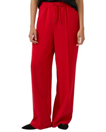 S.OLIVER Damen Wide-Leg Hose in rot oder schwarz