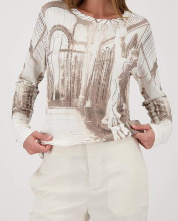 MONARI Damen Langarmshirt mit Gallery-Print