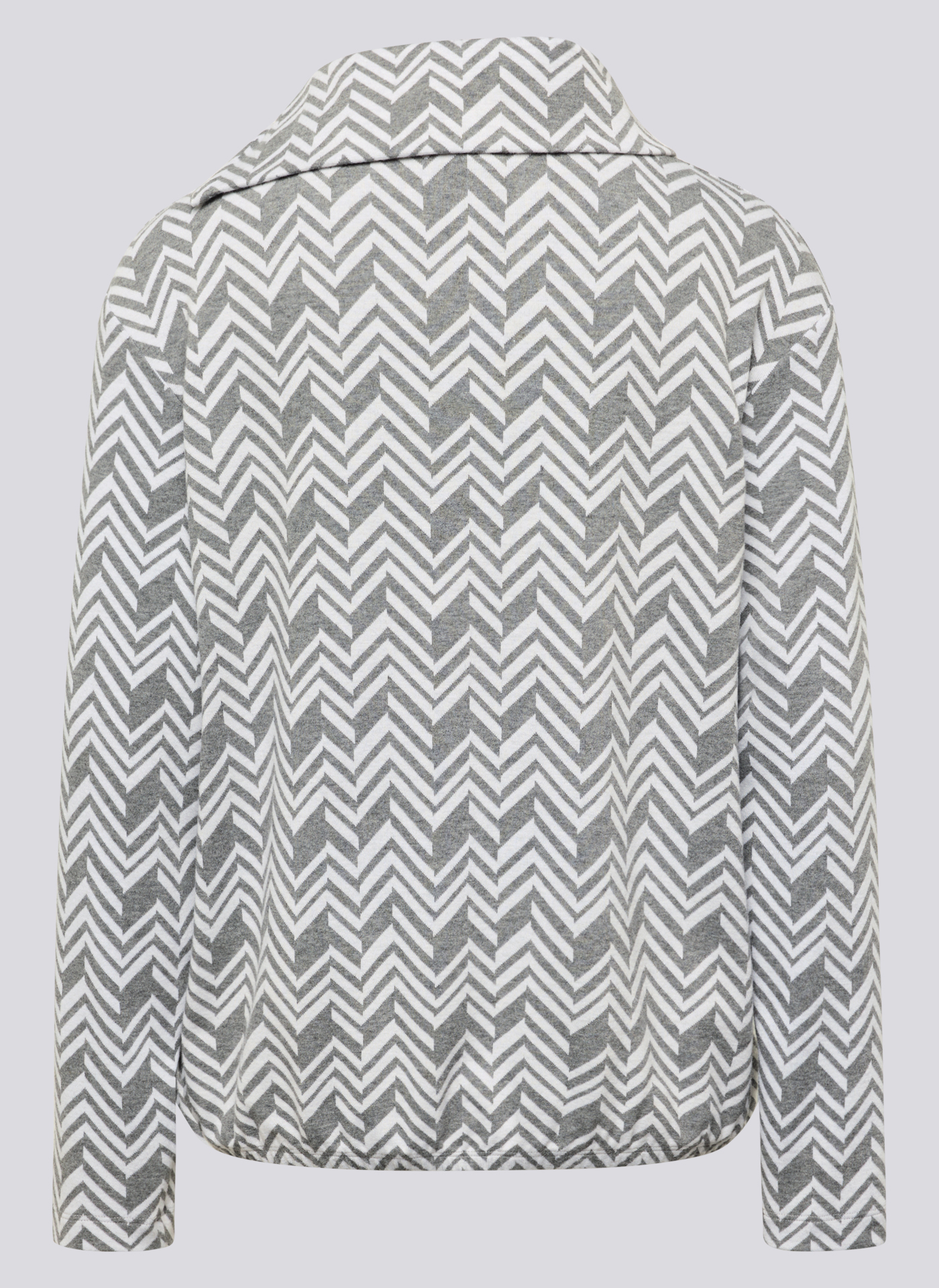 RABE Damen Sweatshirt mit geometrischem Muster Grau