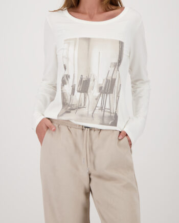 MONARI Damen Langarmshirt mit Atelier-Druck