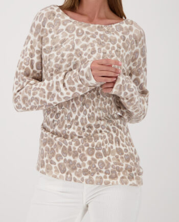 MONARI Damen Pullover mit Raffung