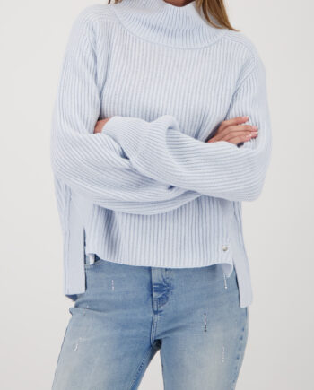 MONARI Damen Strickpullover mit Seitenschlitzen