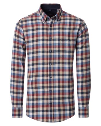 CASAMODA Herren Flanell-Freizeithemd kariert WINTERSALE