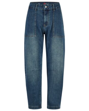 BUENA VISTA Barrel Worker Stretch Denim – Damen Jeans blue