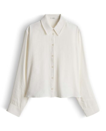 OPUS Damen Hemdbluse Flowy in Farbe milk