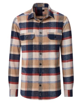 CASAMODA Herren Hemdjacke kariert