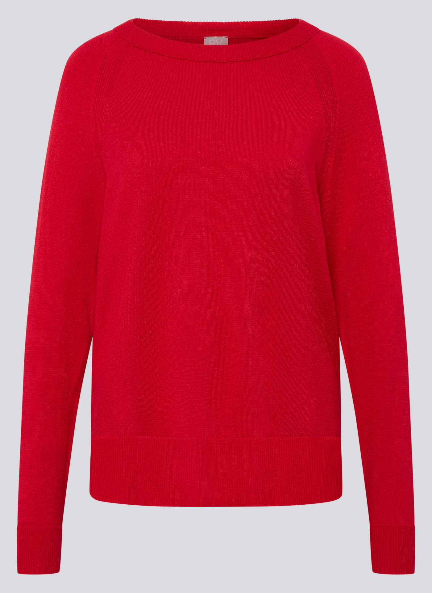 RABE Damen Feinstrickpullover mit Seitenschlitz in rot