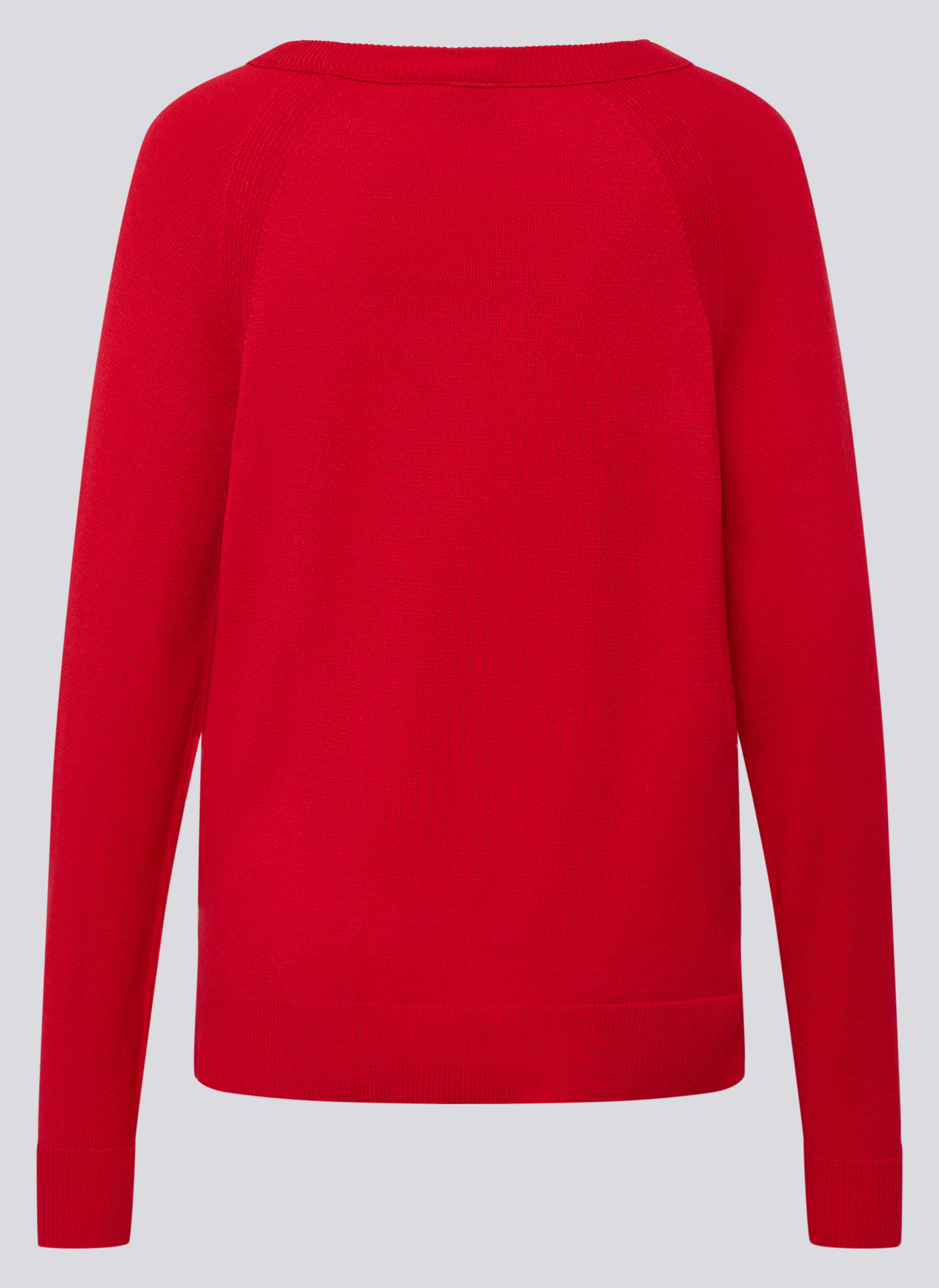 RABE Damen Feinstrickpullover mit Seitenschlitz in rot