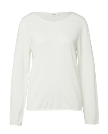 S.OLIVER Damen Feinstrickpullover mit Rollkanten