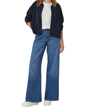 S.OLIVER Damen Jeans-Hose SURI mit Wide Leg in Blue Stone