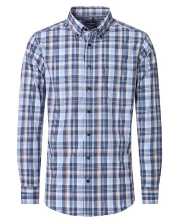 CASAMODA Herren Freizeithemd kariert Comfort Fit