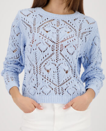 MONARI Damen Weicher Strickpullover mit Ajourmuster