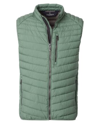 CASAMODA Herren Steppweste in grün