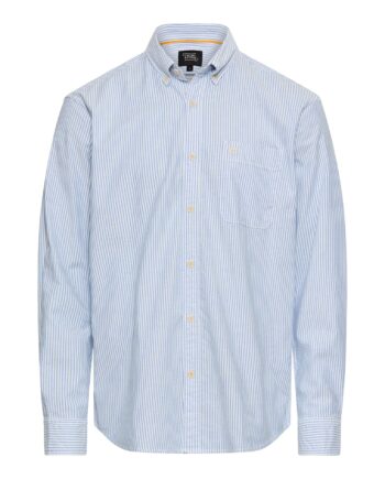 CAMEL ACTIVE Herren Langarmhemd mit Brusttasche gestreift