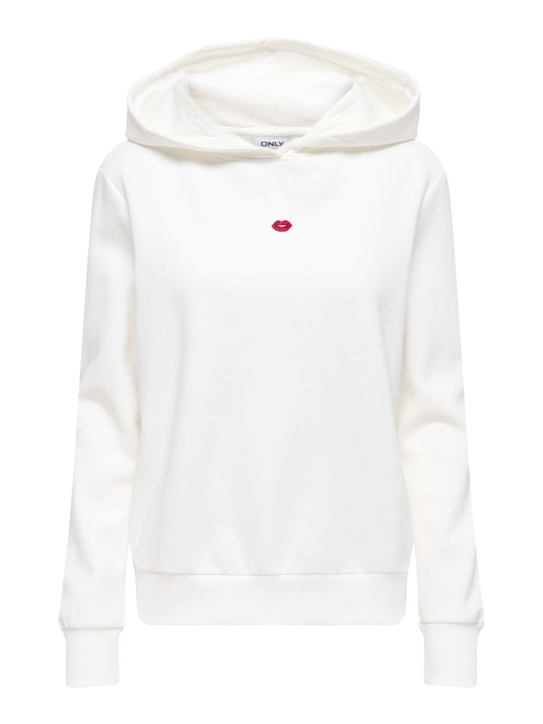 ONLY Damen Hoody-Sweatshirt mit kleiner Stickerei ONLADELLE