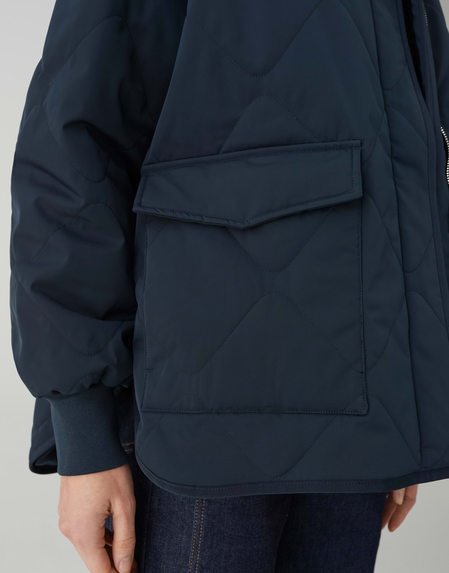 OPUS Damen Blousonjacke Hellsy in Coal Blue