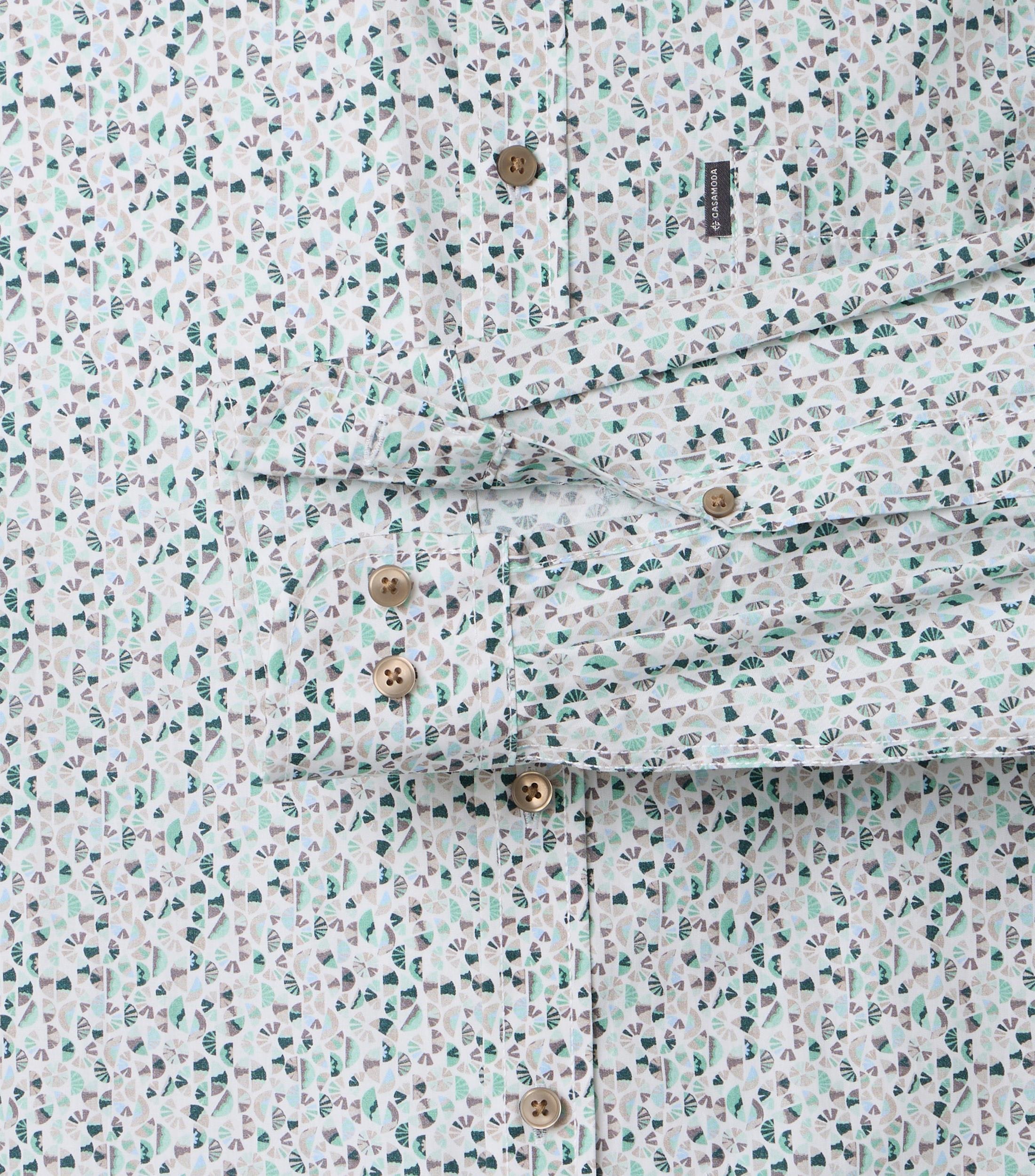 CASAMODA Herren Freizeithemd mit grafischem Print Comfort Fit