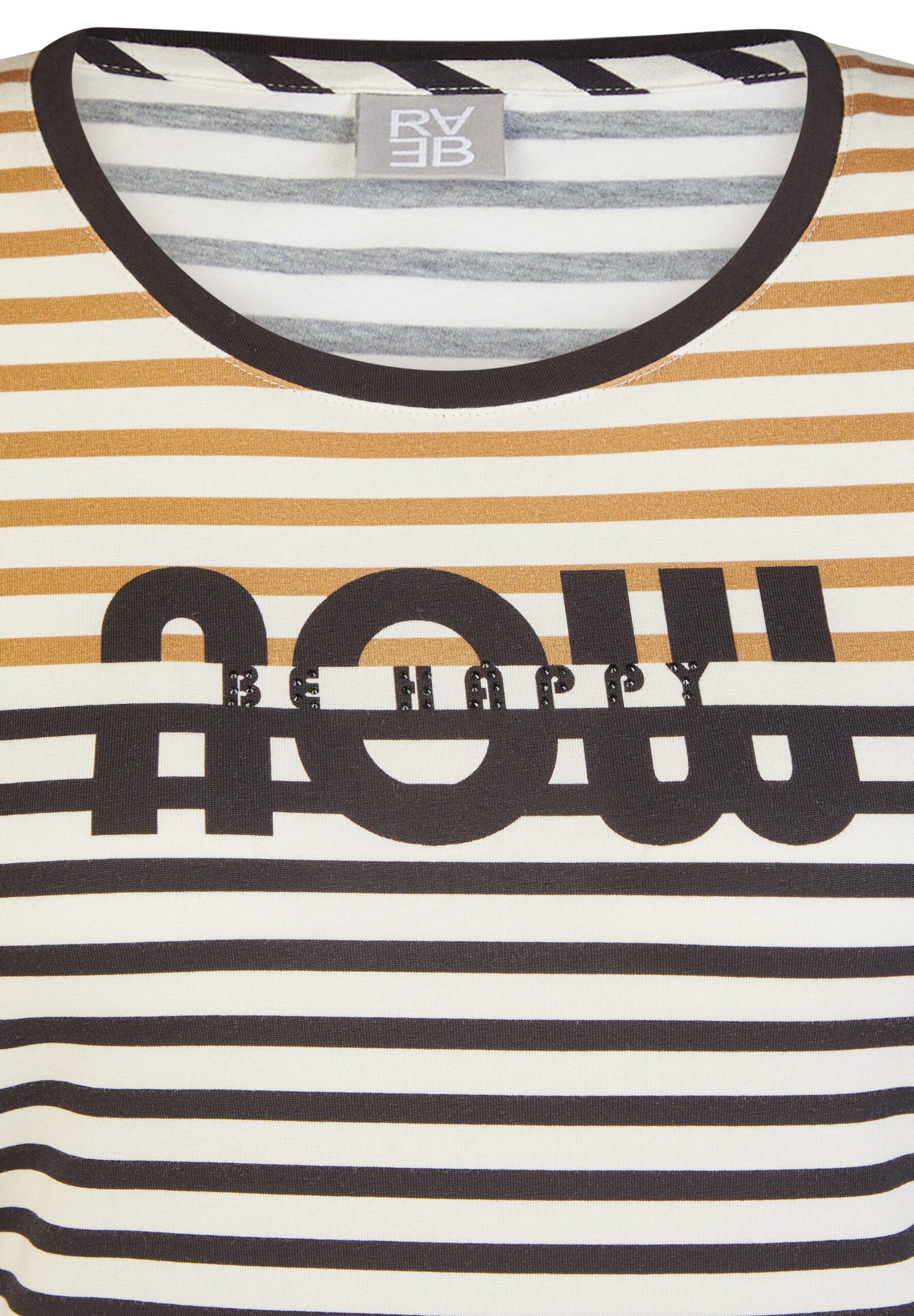 RABE Damen Langarmshirt mit Streifen und Glitzerdetails