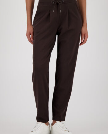 MONARI Damen Sweathose mit Bindeband in braun