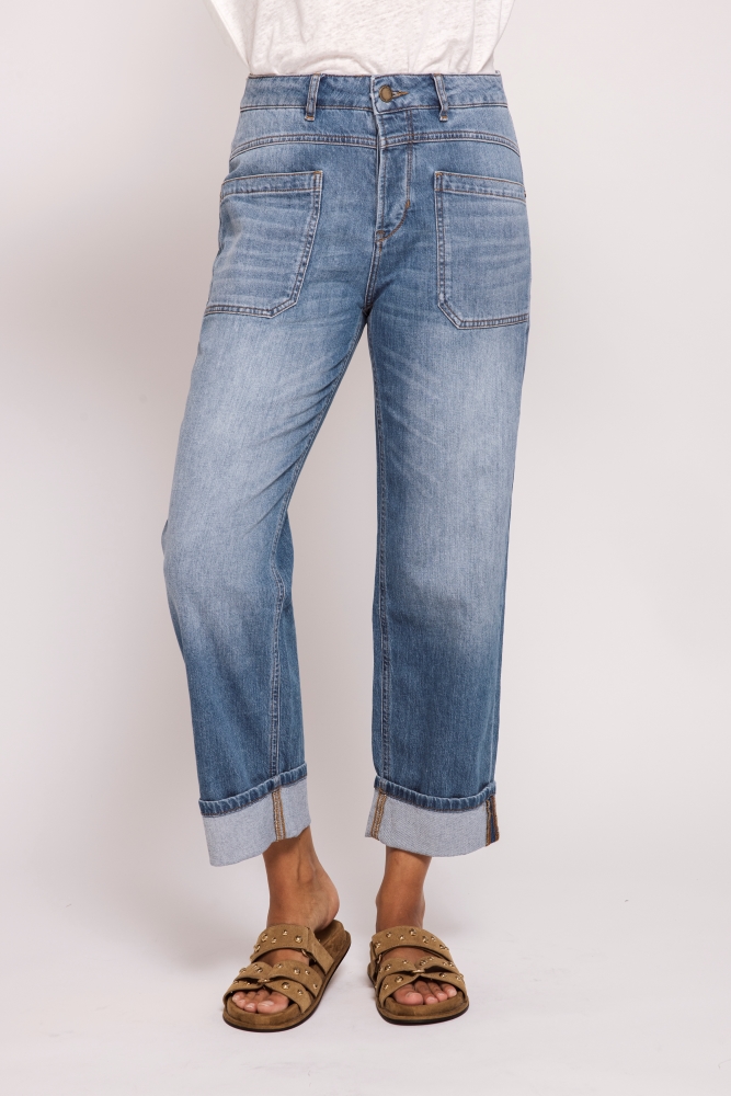 ZHRILL Damenjeans im Barrel-Worker-Style ZHKARLI Blue Stone