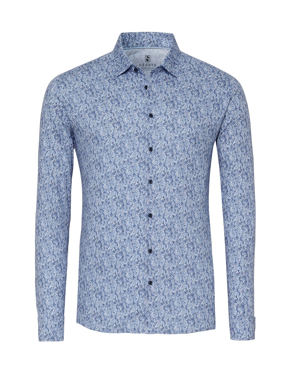 DESOTO Herrenhemd Premium Jersey mit Alloverprint