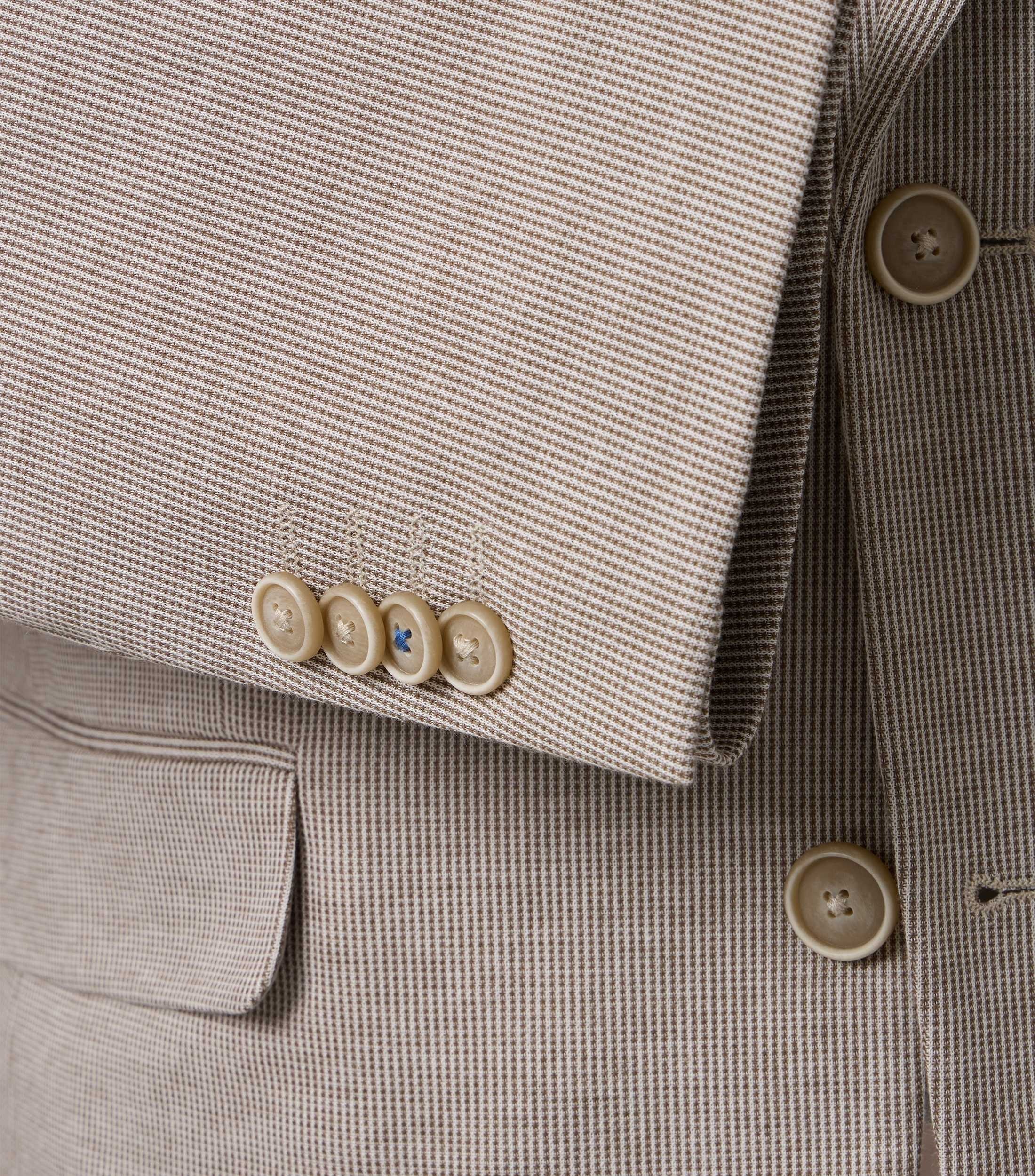 VENTI Herren Sakko aus Stretch-Jersey in mittelbraun