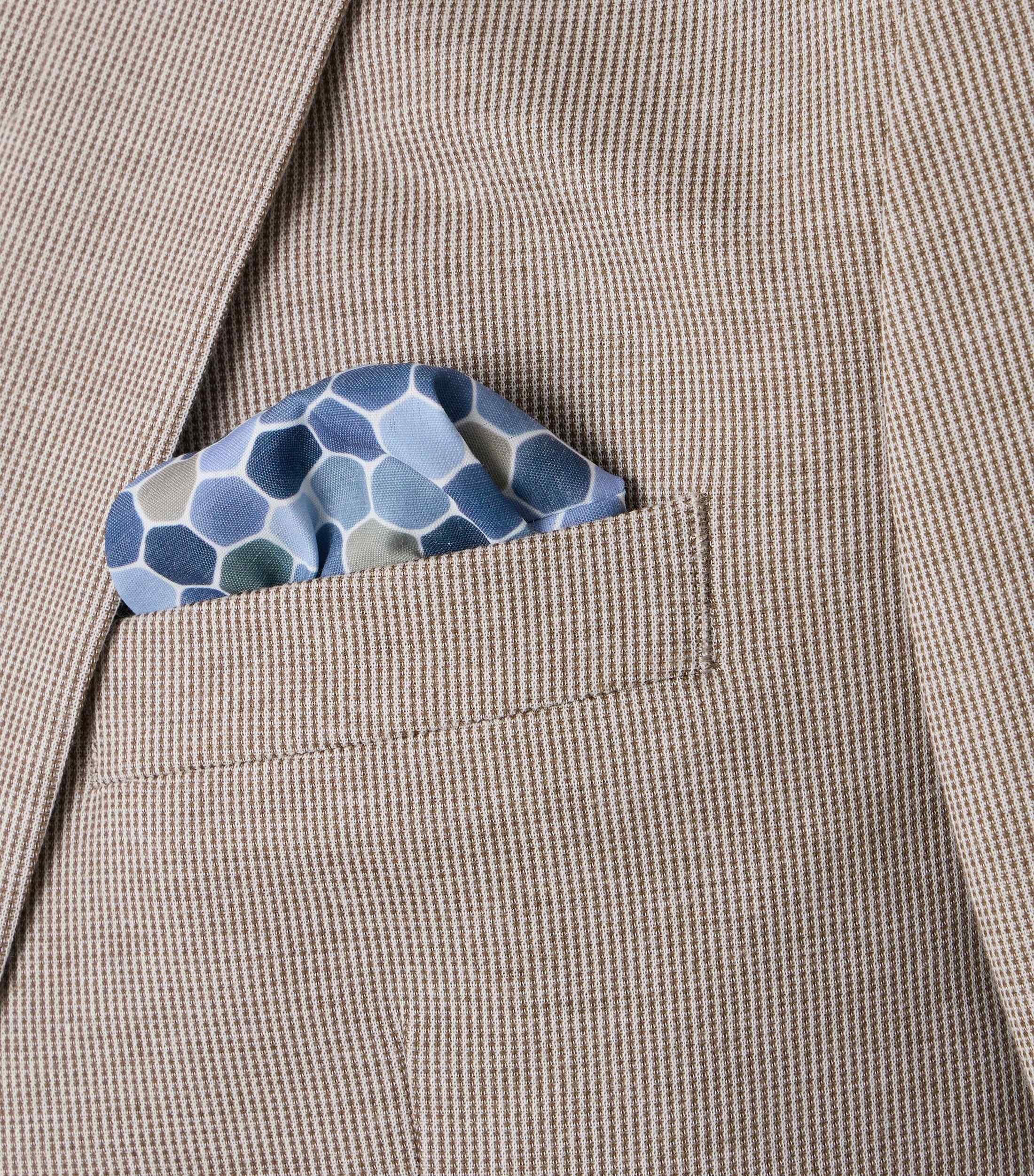 VENTI Herren Sakko aus Stretch-Jersey in mittelbraun