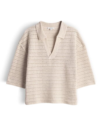 OPUS Damen Sweat mit Häkeloptik Garakino