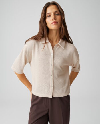 OPUS Damen Shirts in Blusenform Strickoptik Sitrica