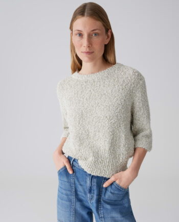 OPUS Damen Pullover aus flauschigem Mouliné Effektgarn Pamos