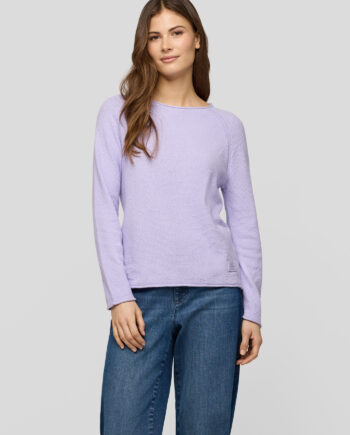 RABE Damen Rundhals-Pullover in Farbe Flieder