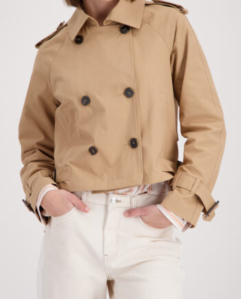 MONARI Damen Kurze Trenchjacke