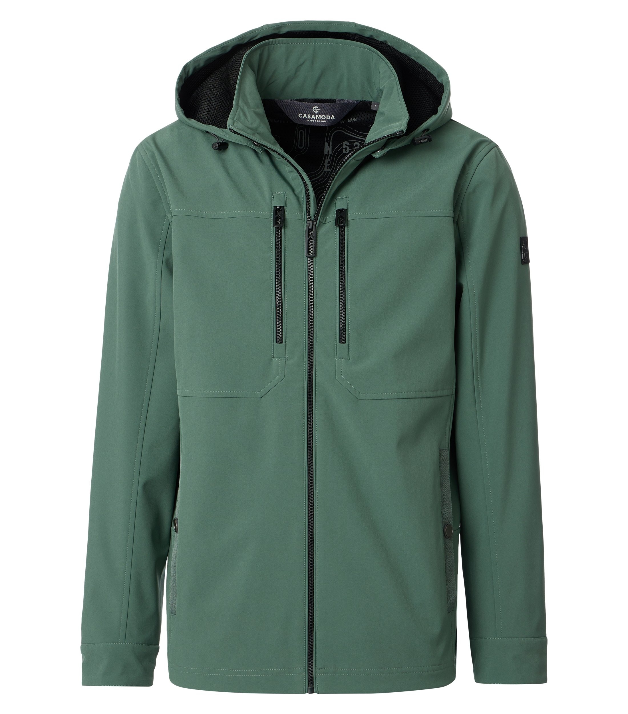 CASAMODA Herren Softshelljacke in grün und blau