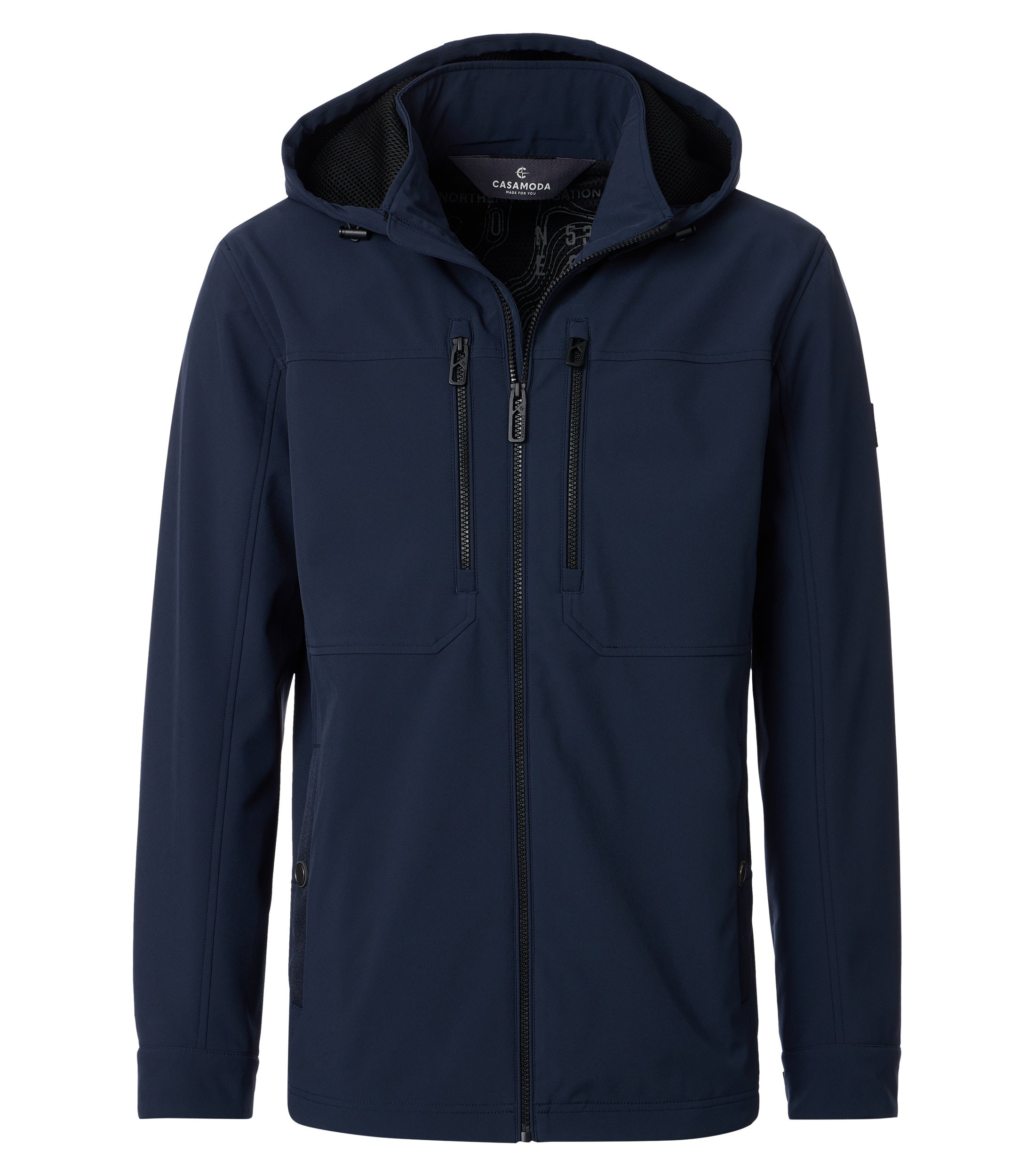 CASAMODA Herren Softshelljacke in grün und blau
