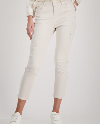 MONARI Damen Jeans mit Strasssteinen